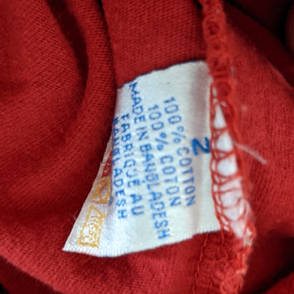 Red dinosaur short sleeved t-shirt - Picture 3 of 3